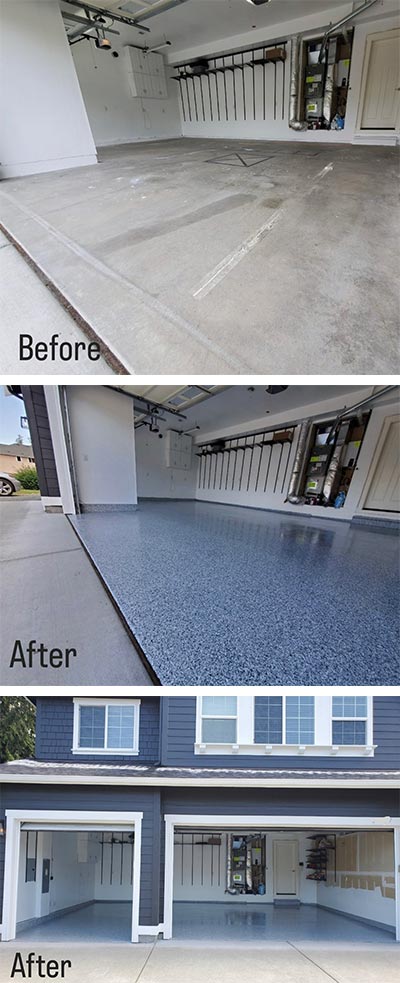 Garage floor coatings b a